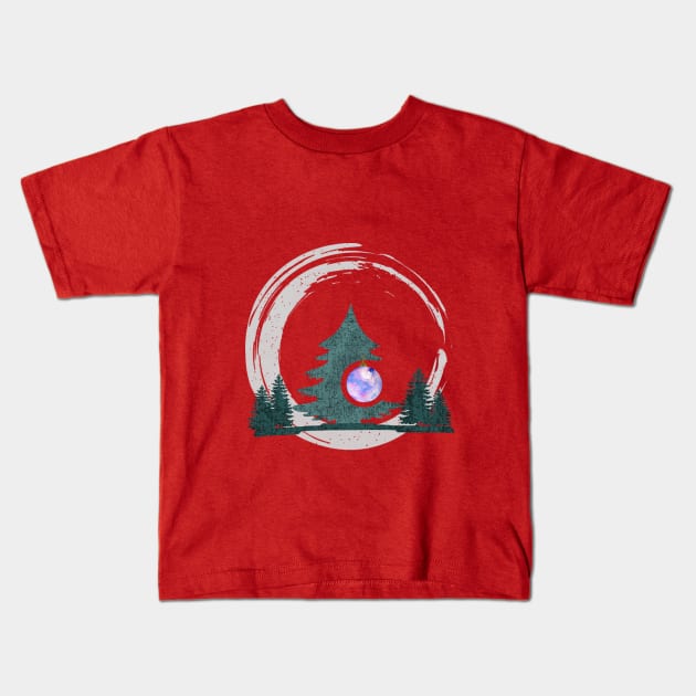 first christmas tree Kids T-Shirt by pilipsjanuariusDesign